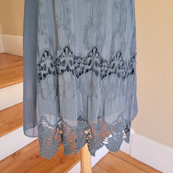 Giulia Silk Blend Boho Shift Dress. Size Small - Picture 5 of 8
